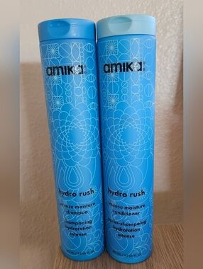 amika Hydro Rush Intense Moisture Shampoo & Conditioner Duo